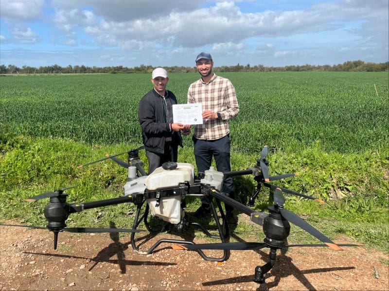 soufiane avec un drone